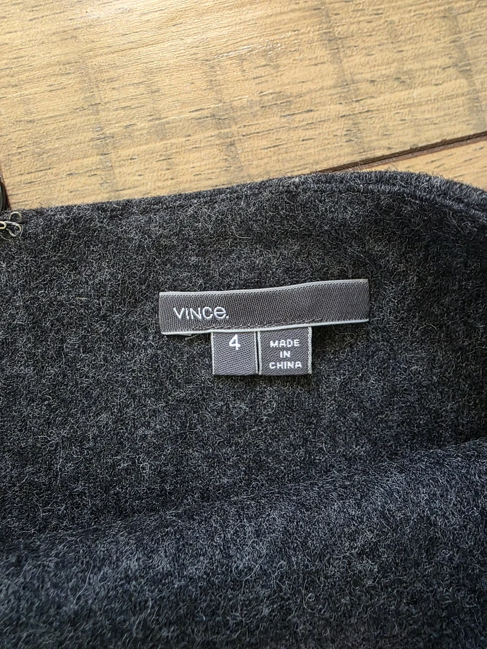 Vince Gray Wool Pleated Skater Skirt Sz 4